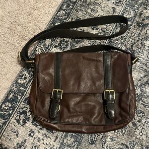 Fossil Medium Genuine Leather Messenger Bag - Estate City